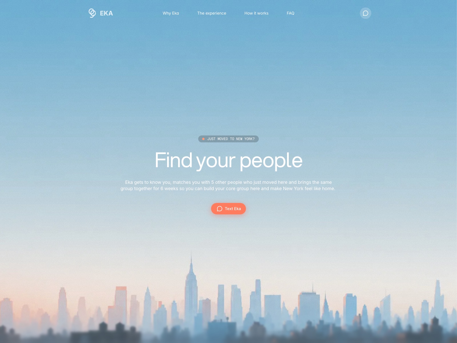 The eka.place homepage